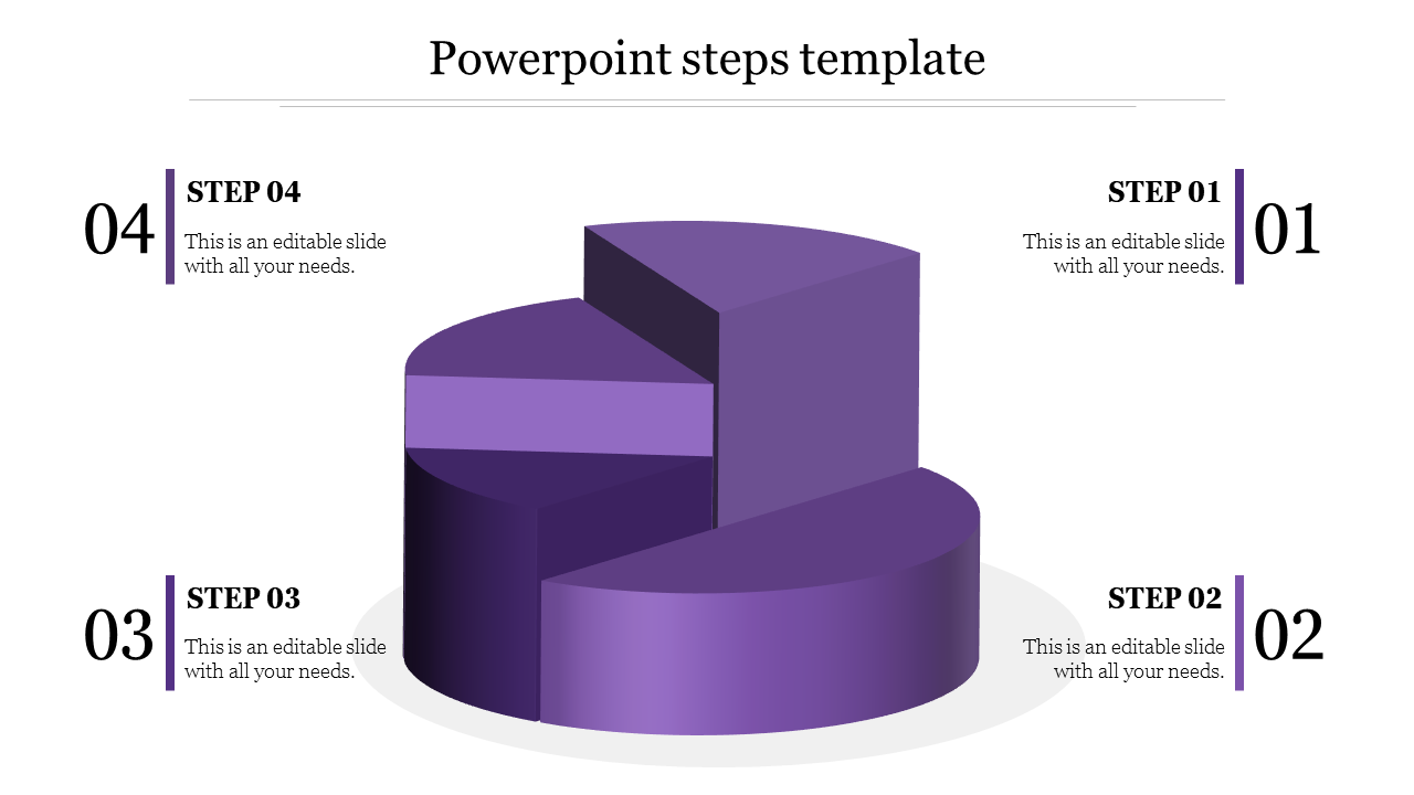 powerpoint steps template-Purple